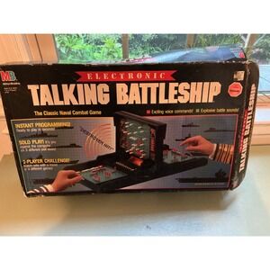 Vintage 1989 Milton Bradley Electronic Talking Battleship Board Game 4750 Retro